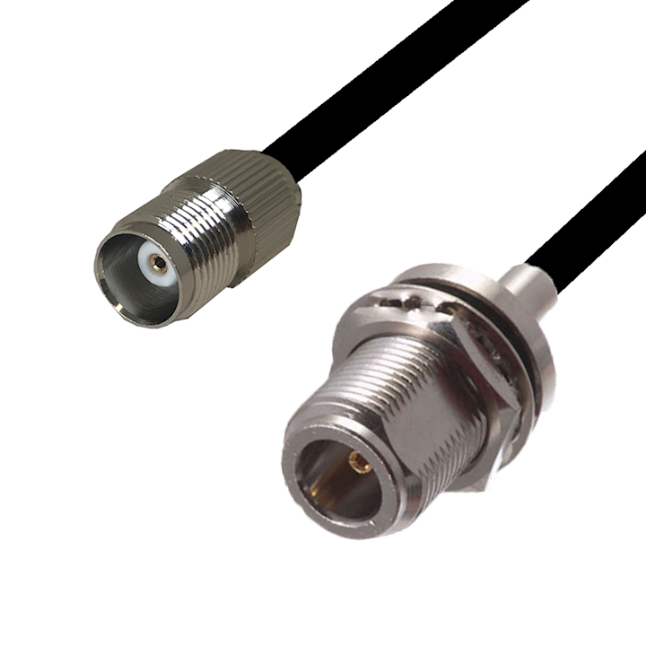 TNC Male to N Type Female Bulkhead Cable Extension (C23TP-5N/B)